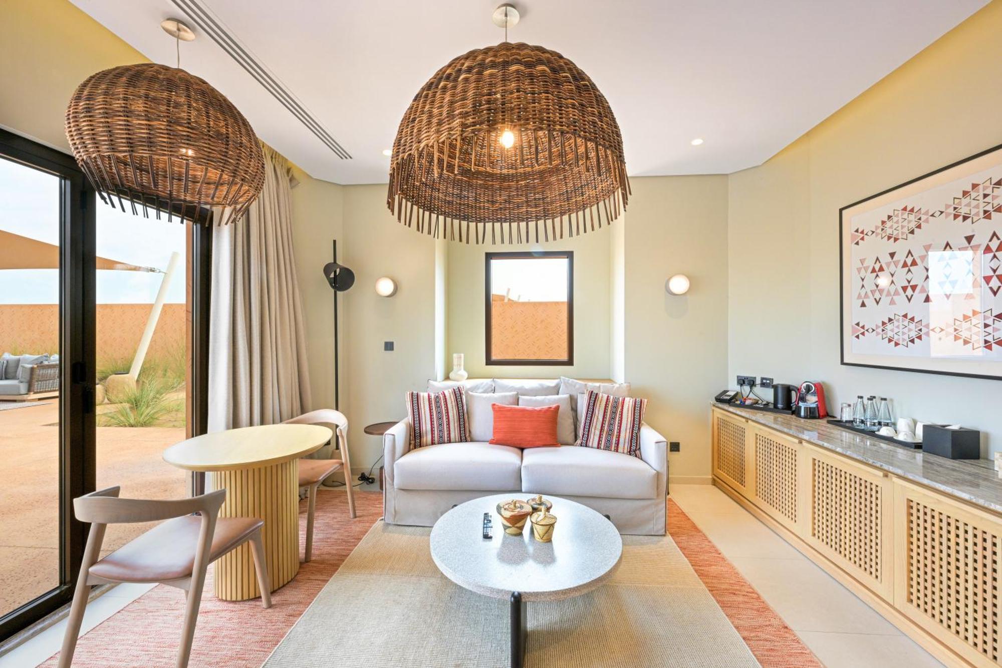 Hotel Al Badayer Retreat By Sharjah Collection Margham Esterno foto A living room at the hotel